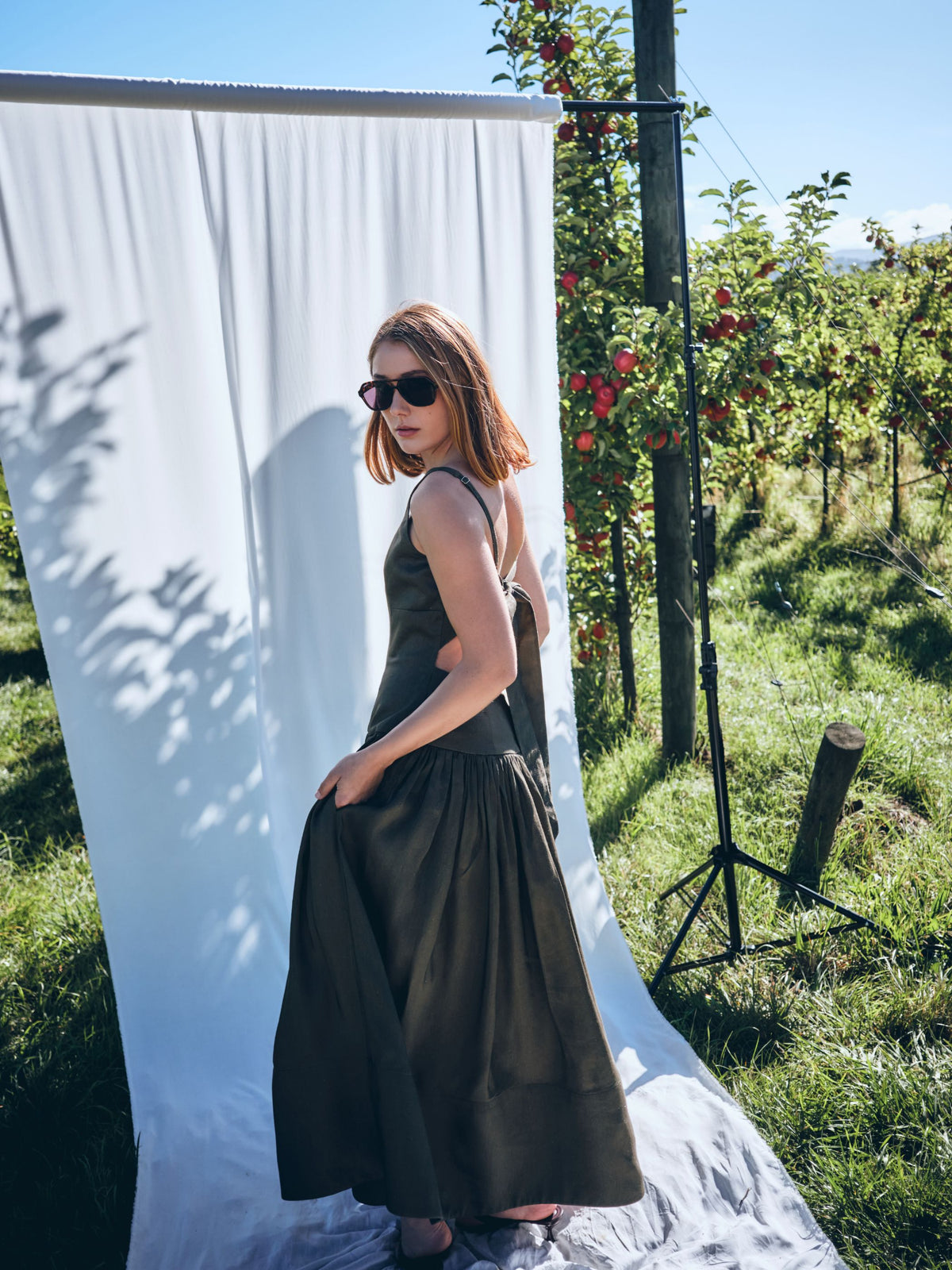 She is Brilliant back tie gown