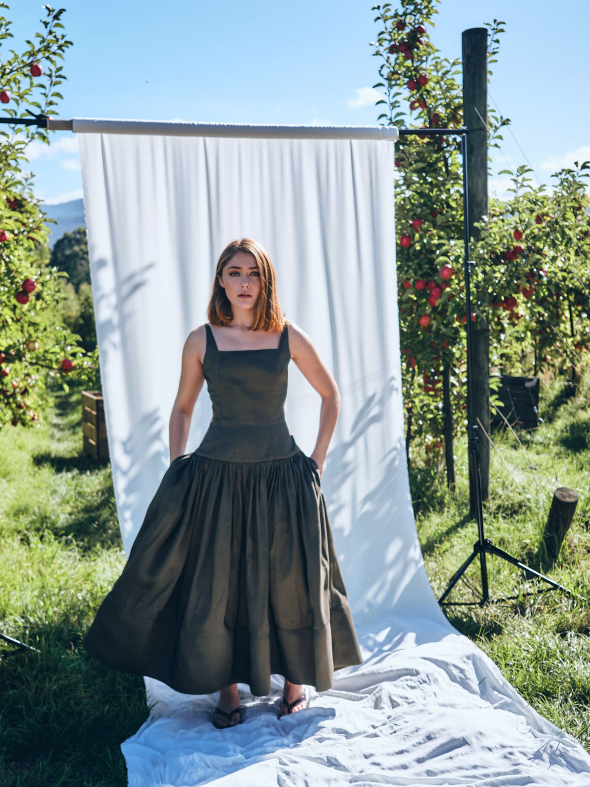 She is Brilliant back tie gown