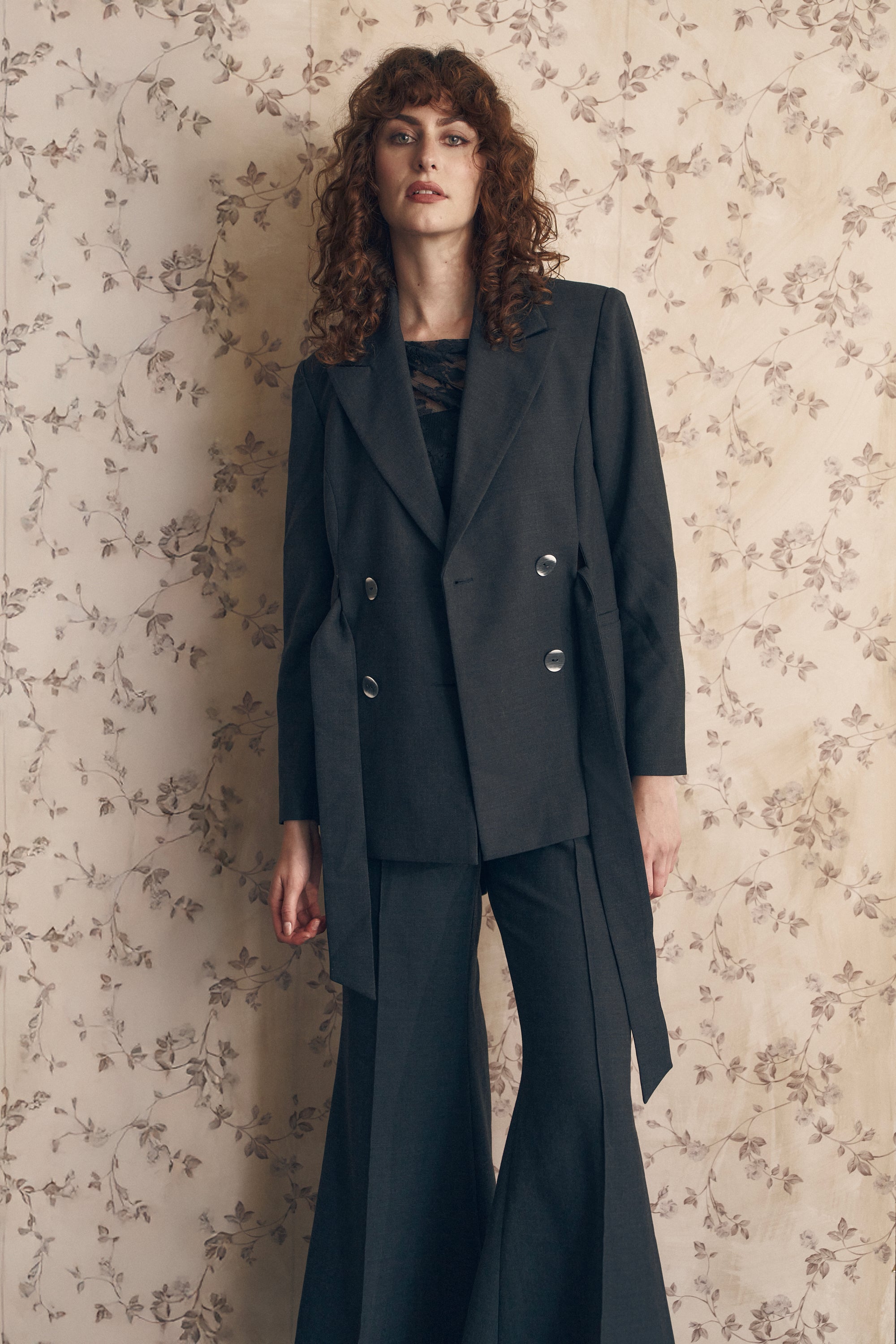 She is Eloquent wool tailored flare
