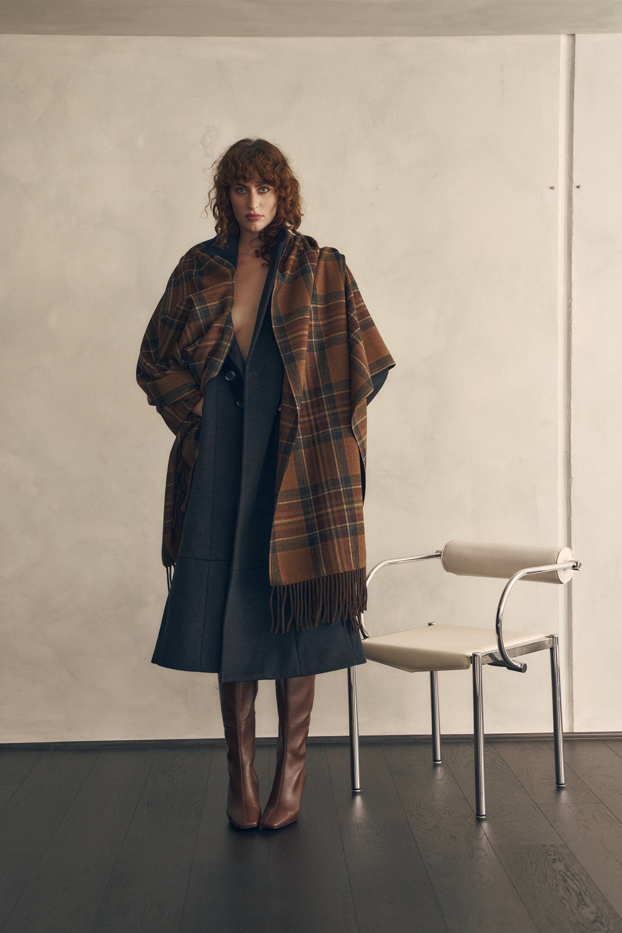 She is Daring wool cashmere coat