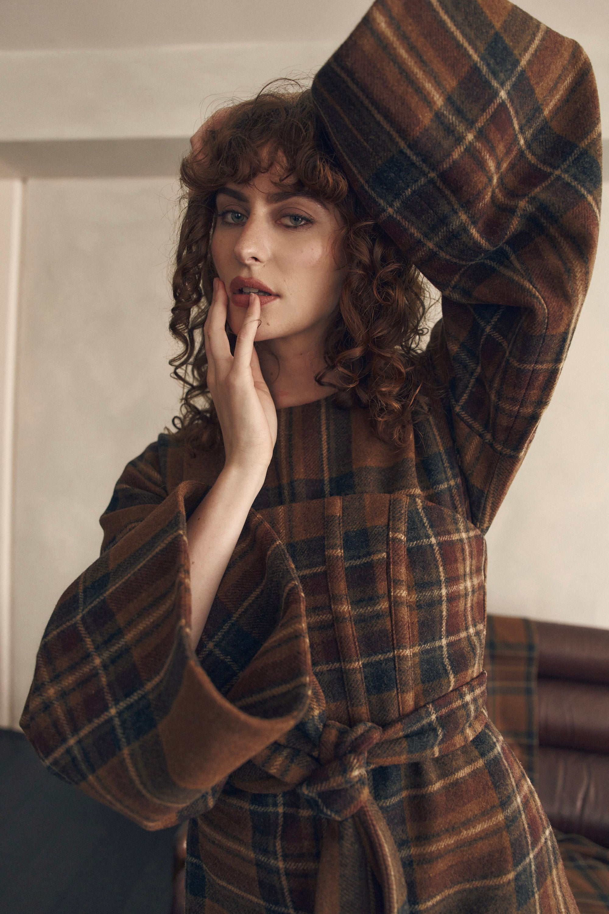 She is Brave wool tie corset