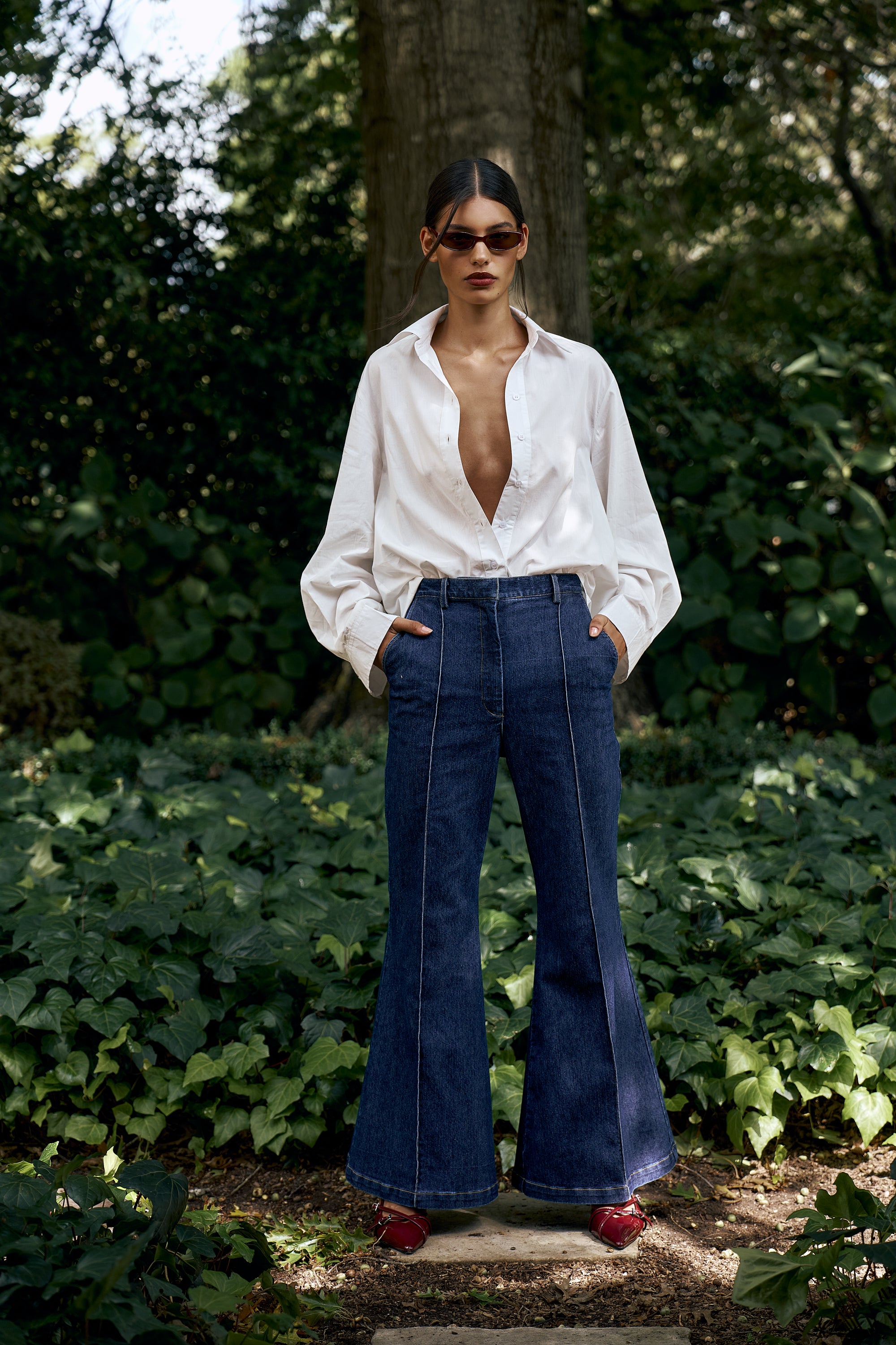 She is Extraordinary denim flare