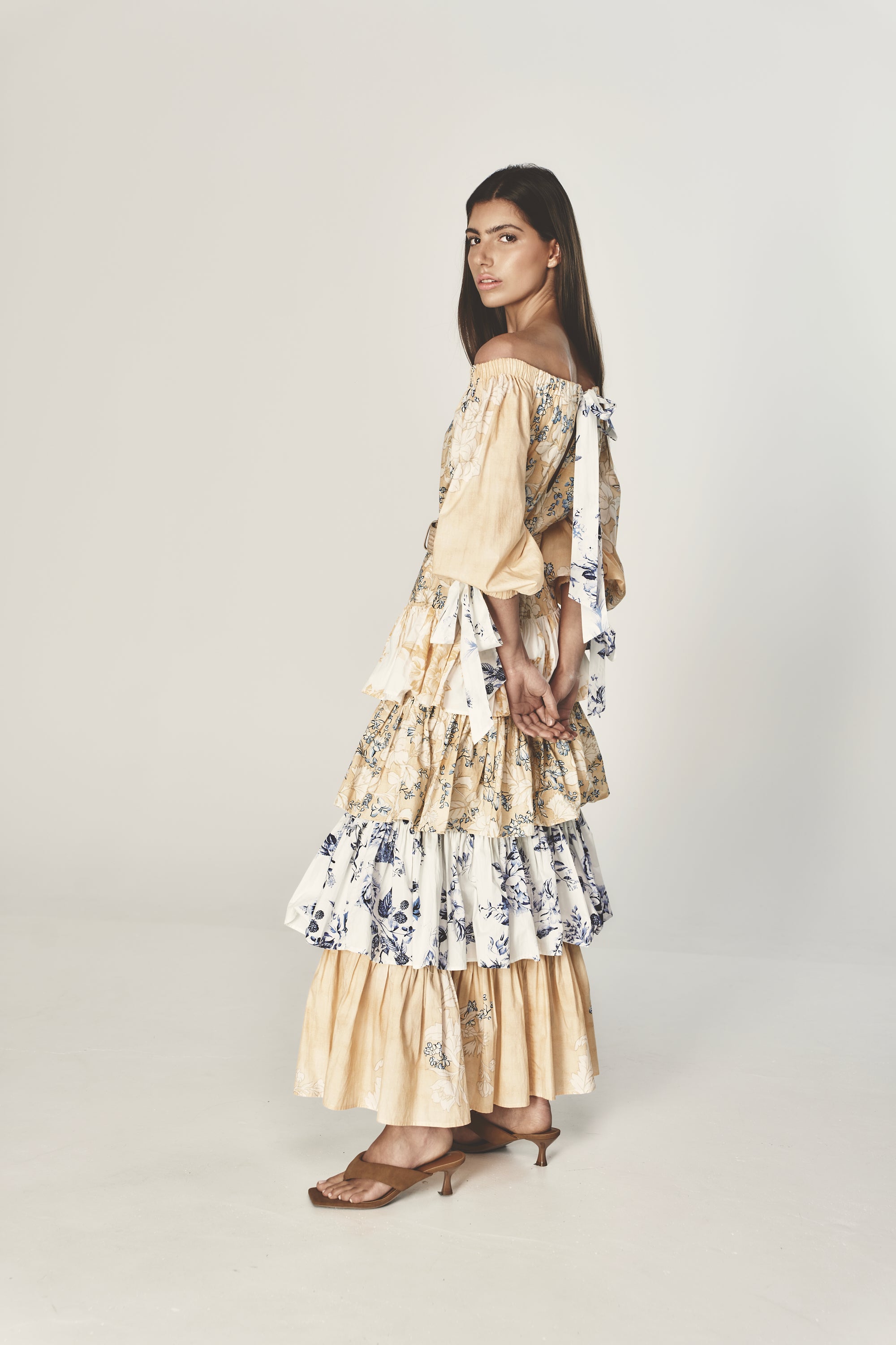 She is Eminent cotton tiered dress