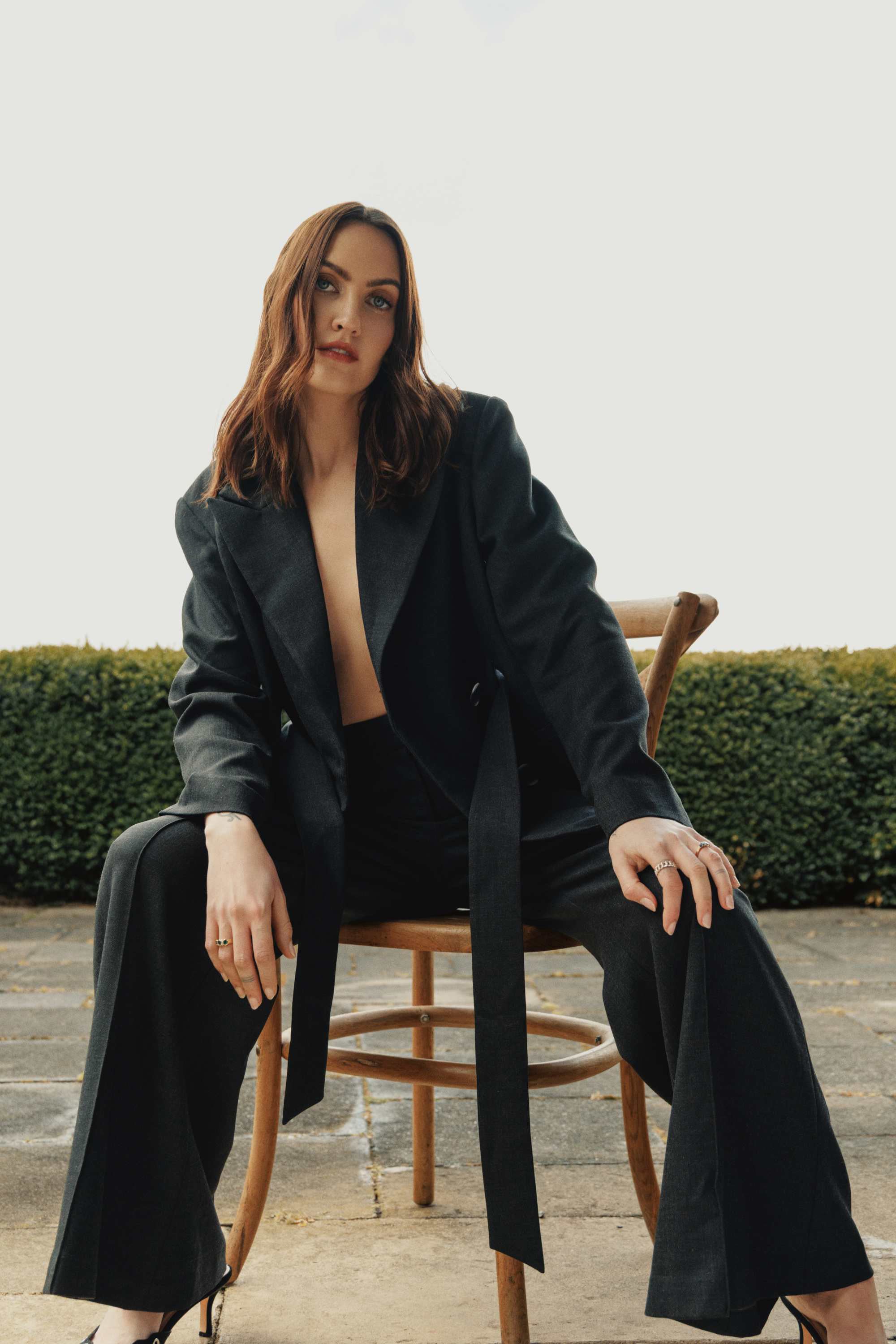 She is Eloquent wool tailored flare