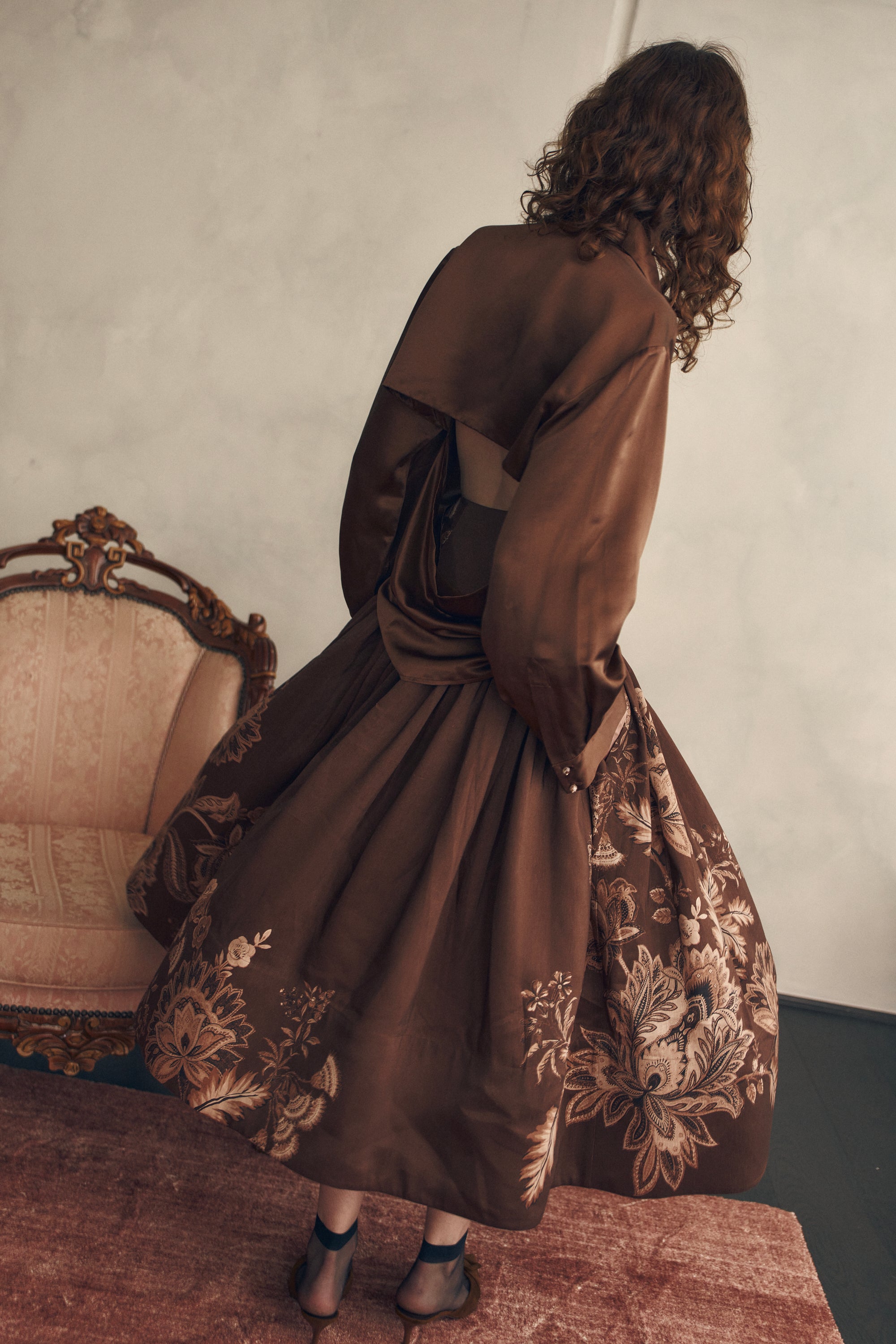 She is Revolutionary midi skirt