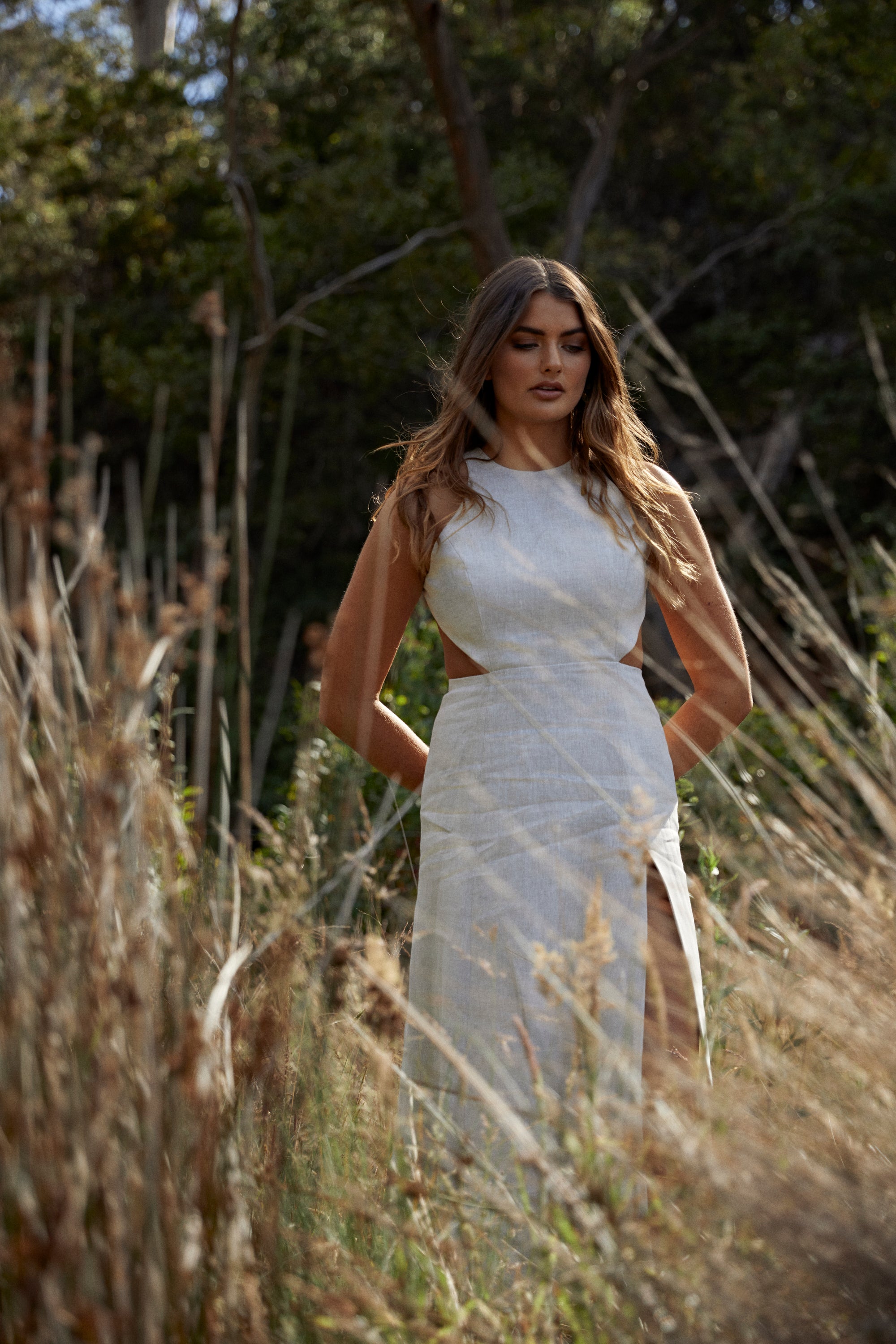 She is Remarkable Linen Midi