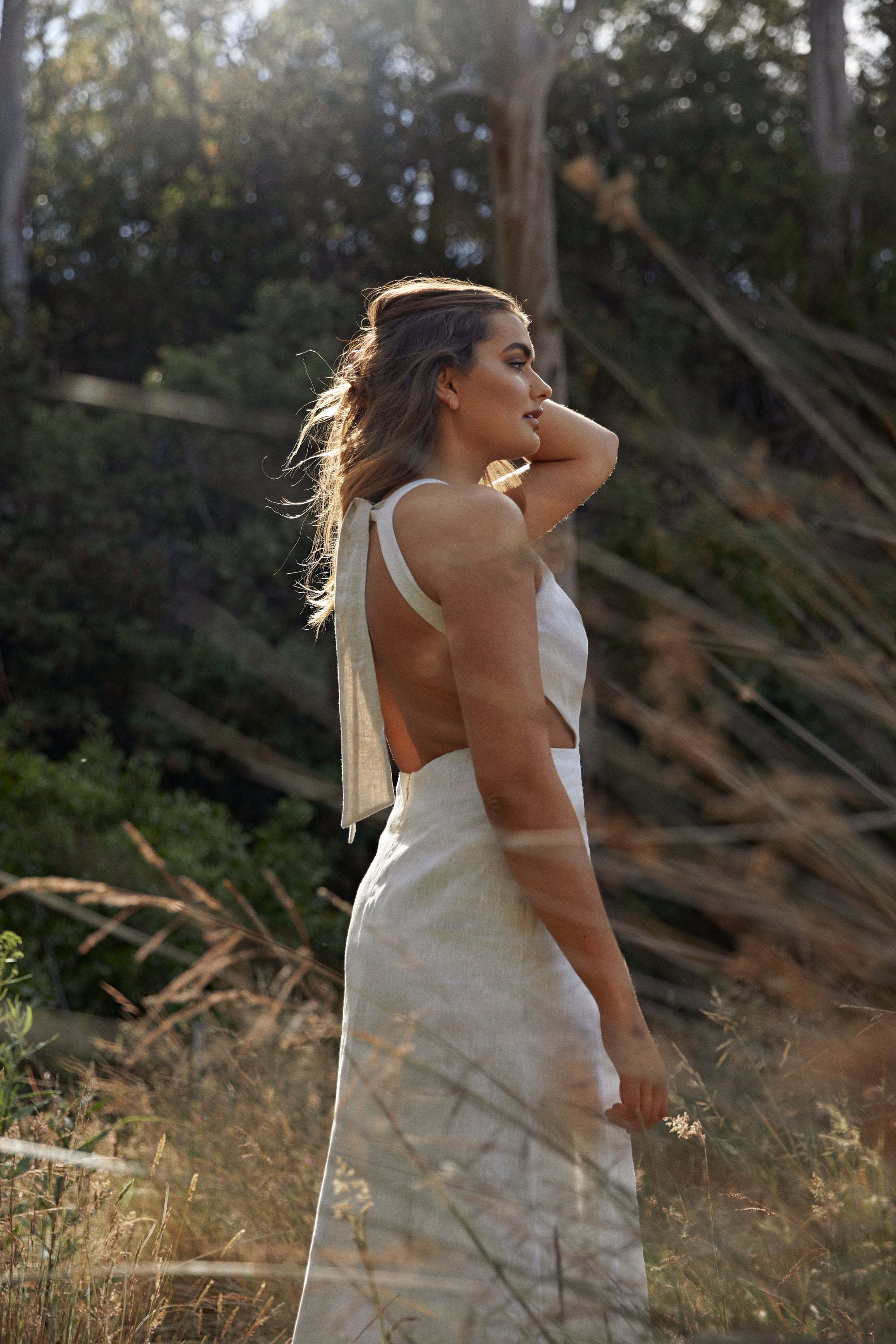 She is Remarkable Linen Midi