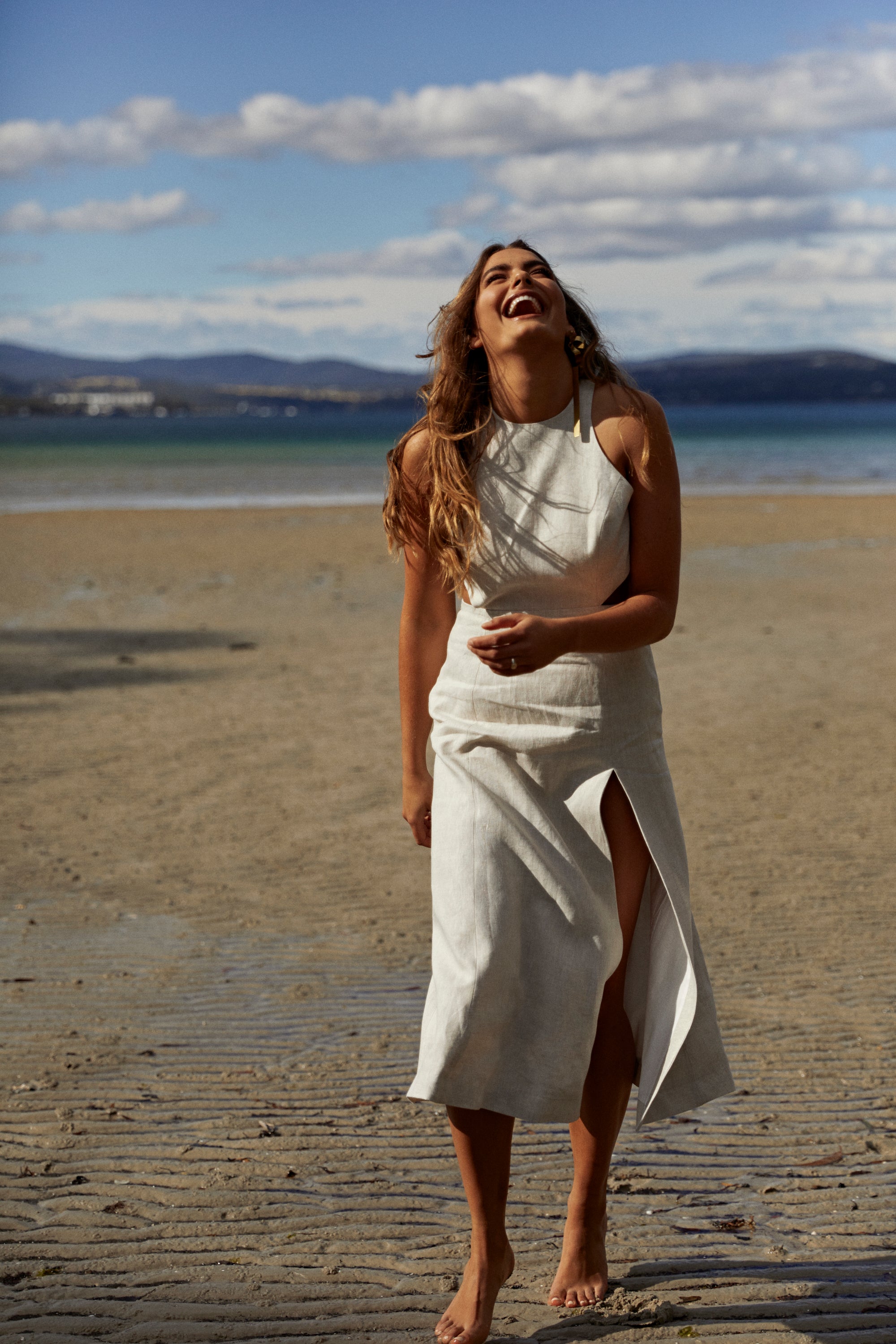 She is Remarkable Linen Midi