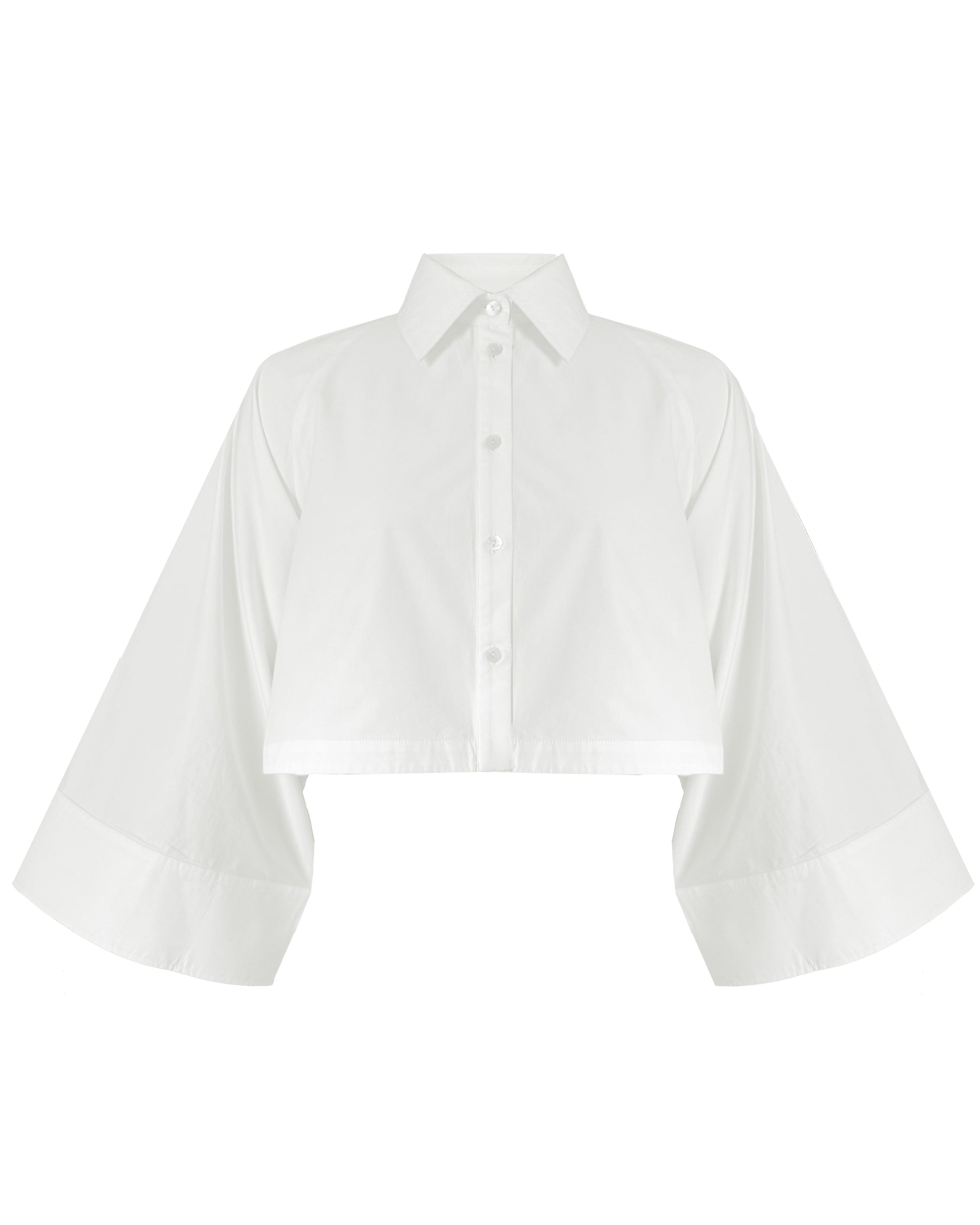 She is Bold bell crop shirt