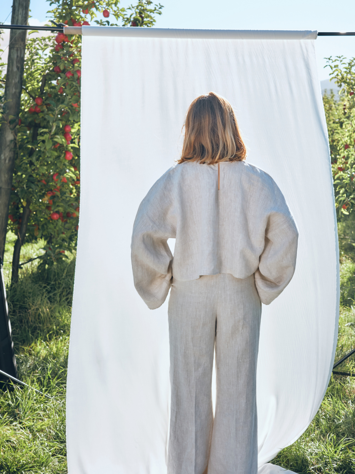 She is Remarkable oversized linen top