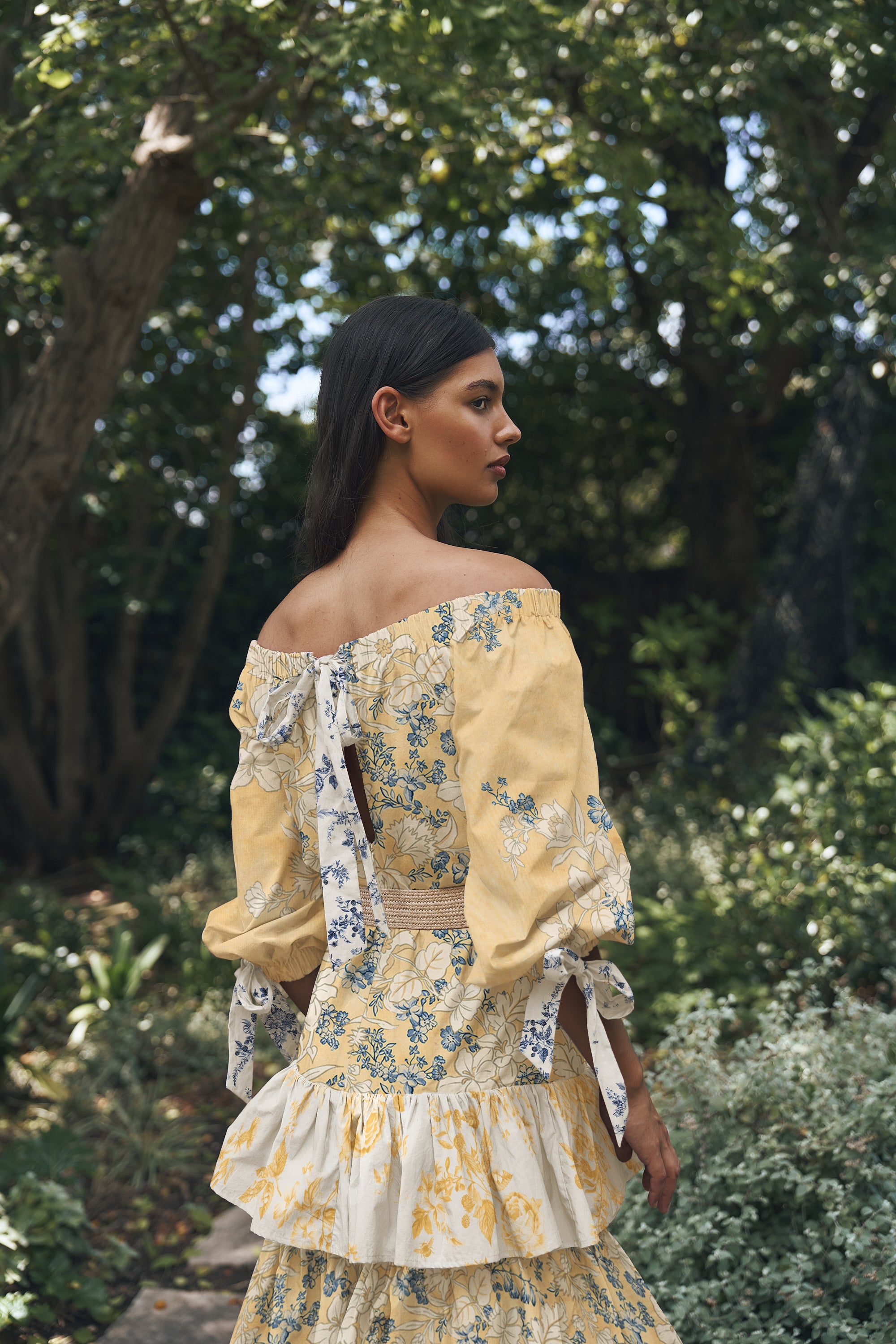 She is Eminent cotton tiered dress