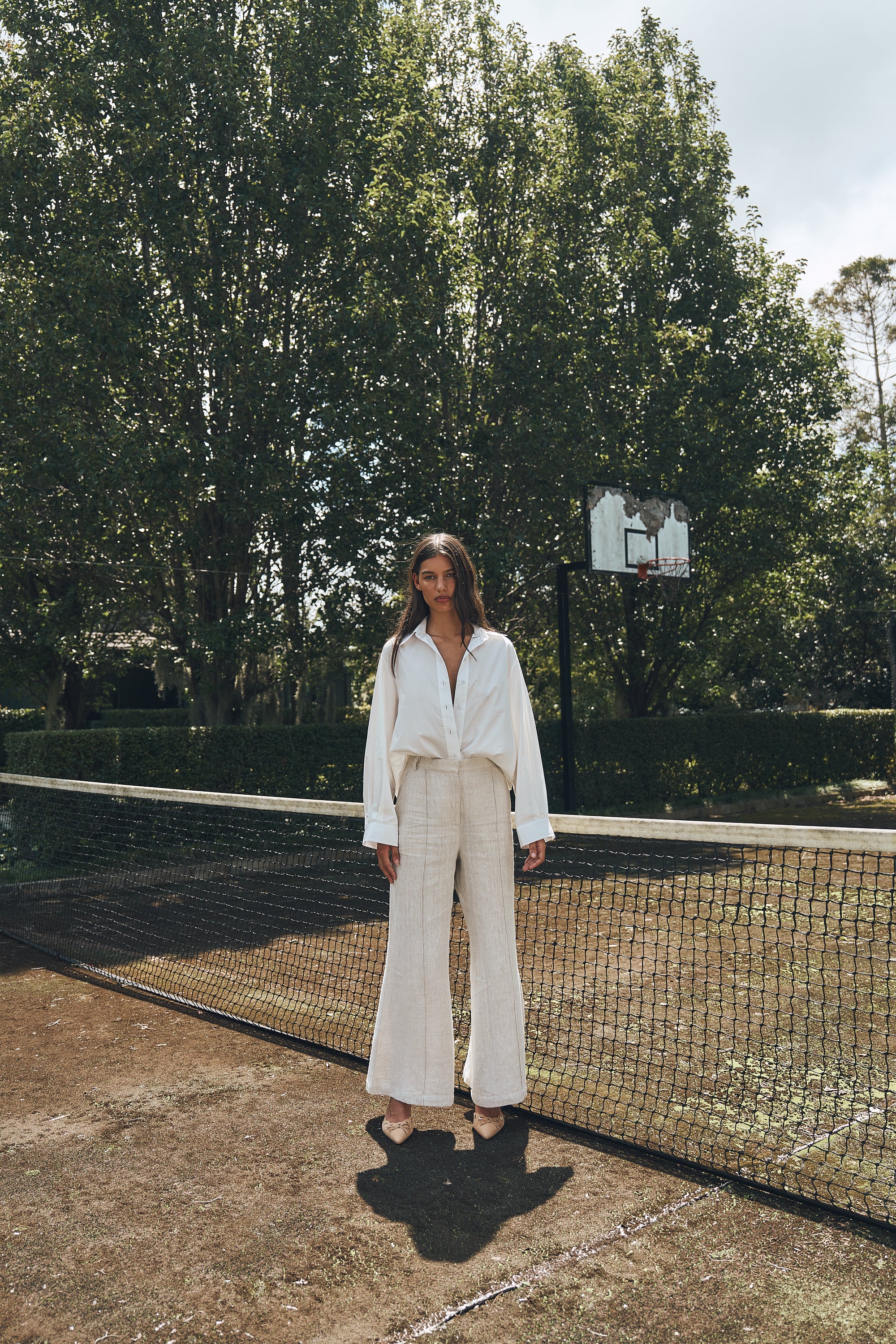 She is Remarkable linen tailored flare