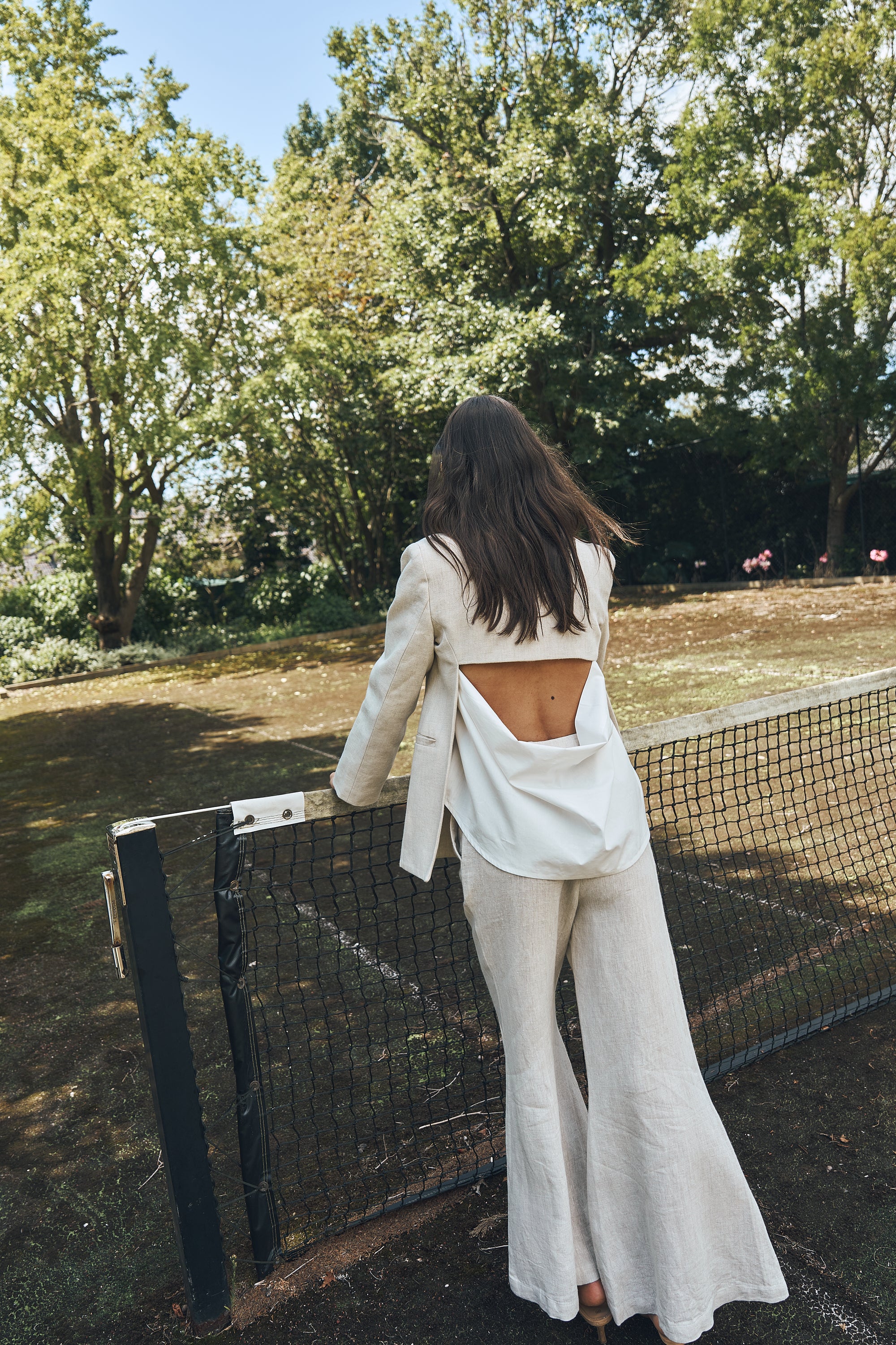 She is Remarkable linen tailored flare