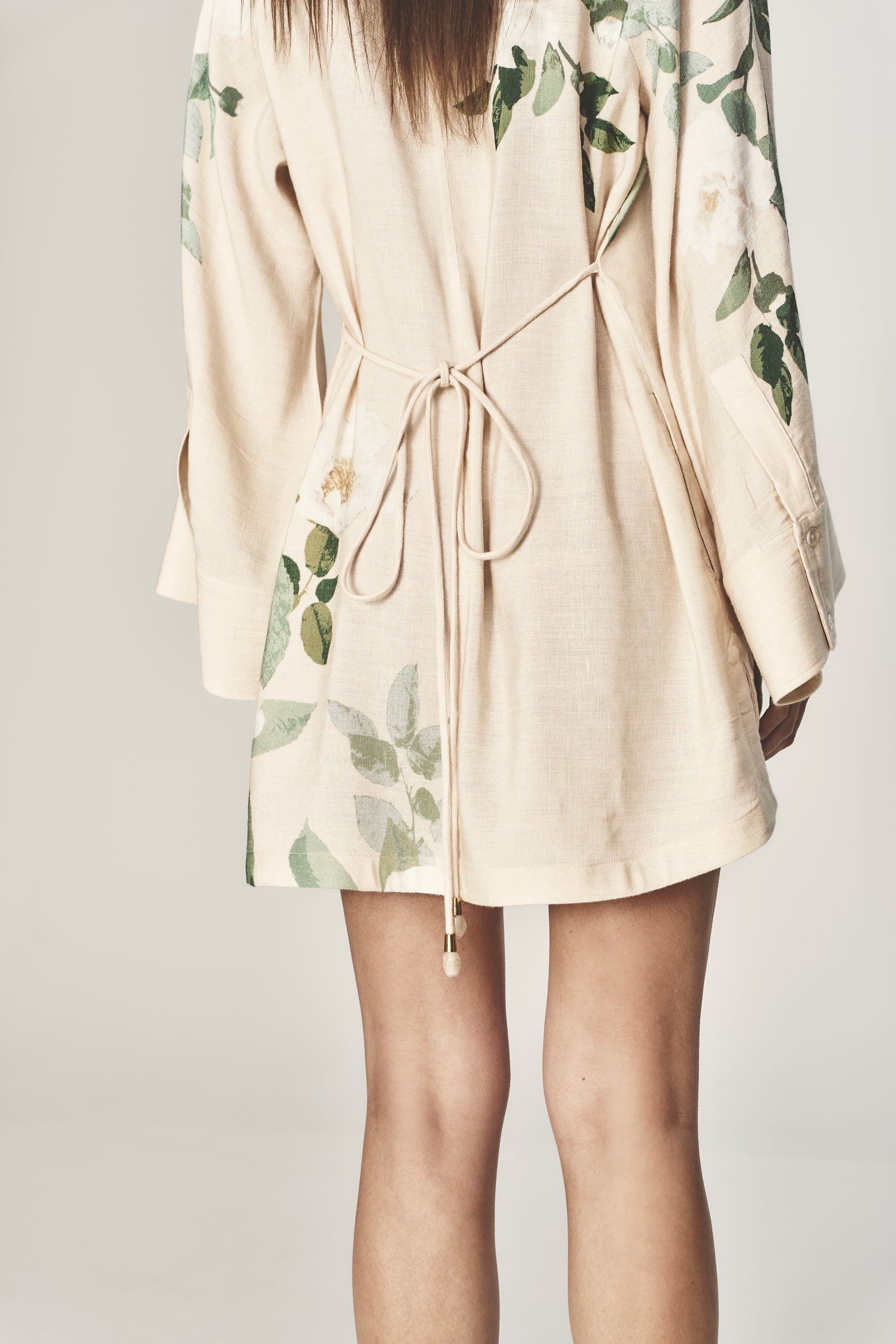 She is Tenacious bell sleeve linen tunic