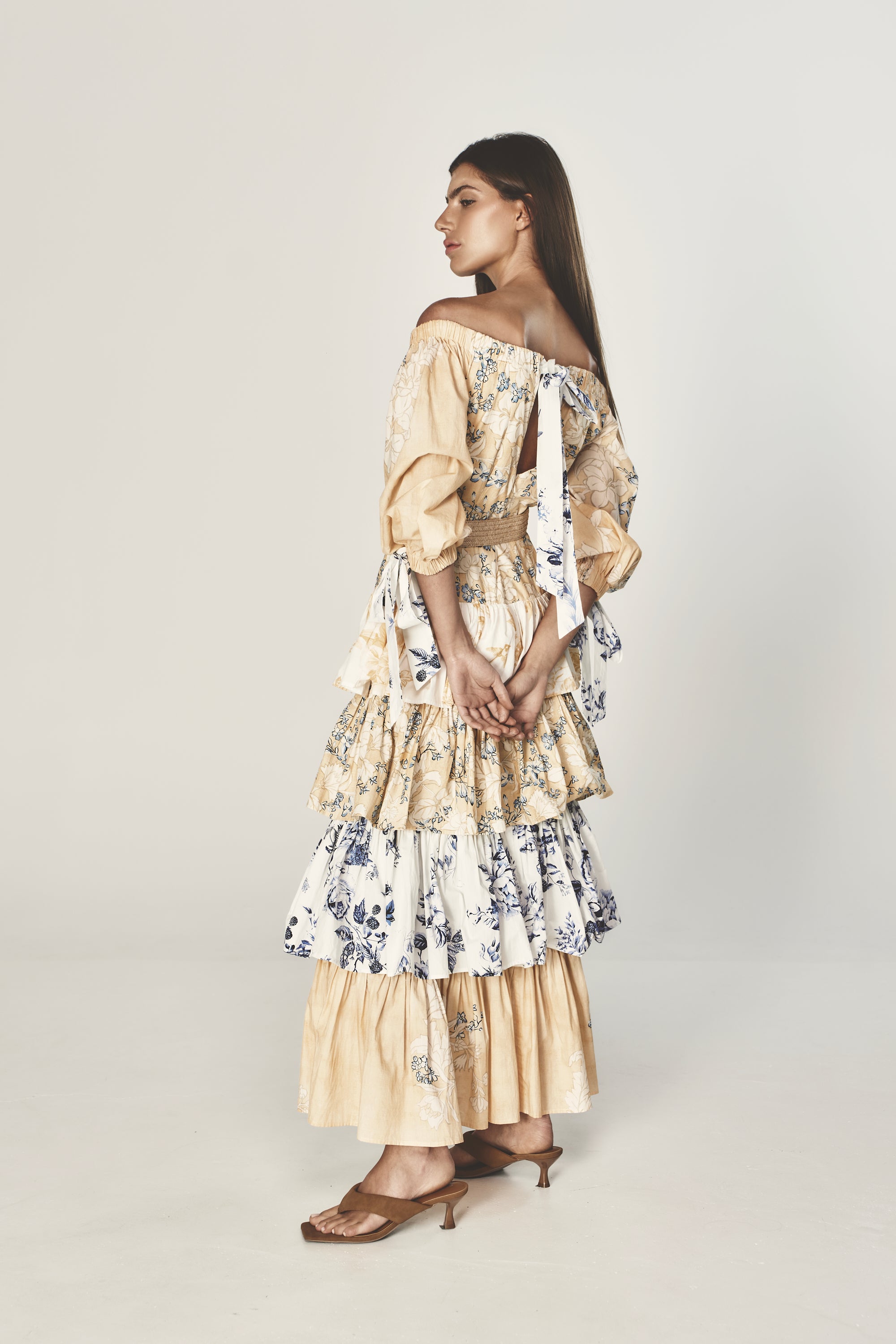 She is Eminent cotton tiered dress