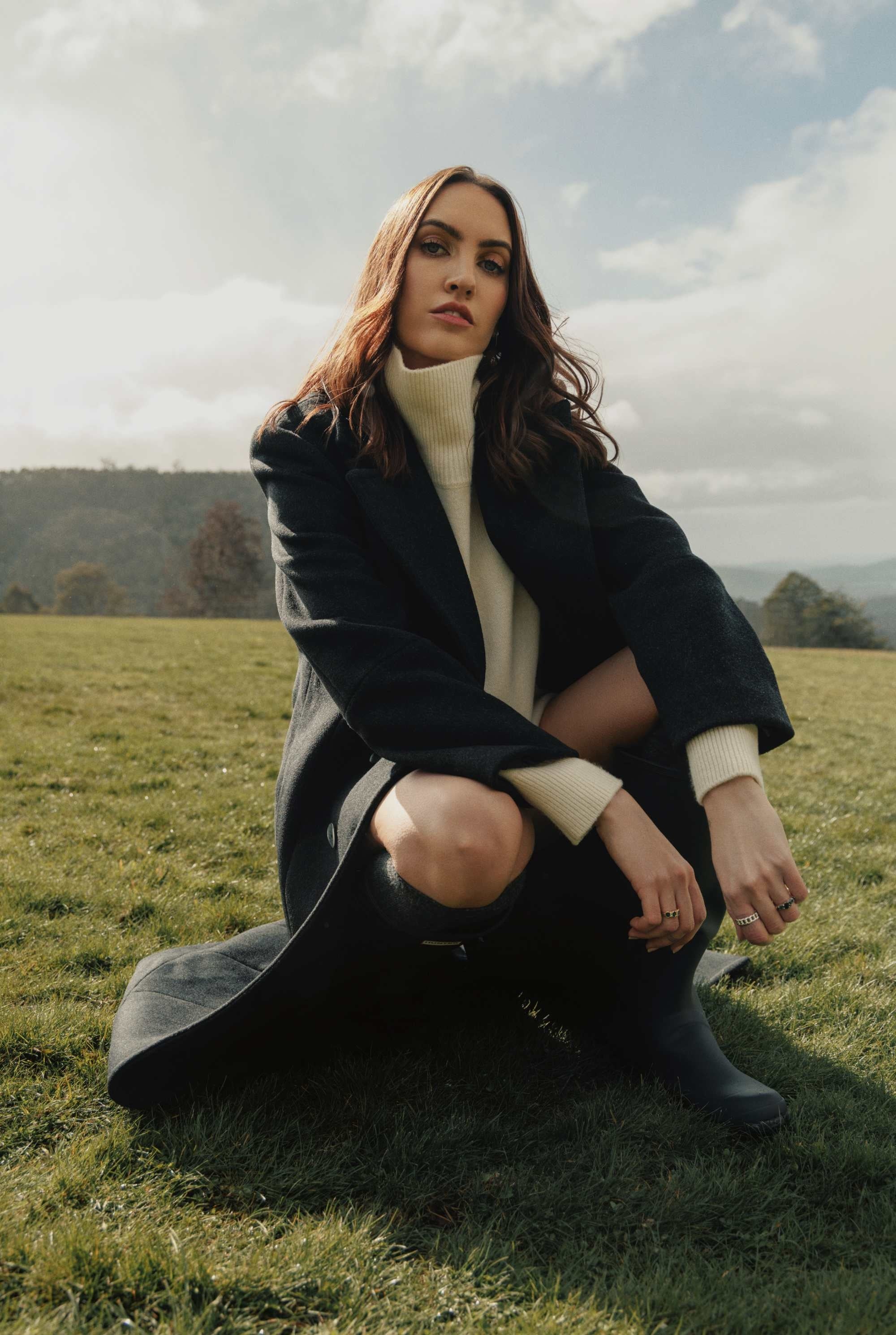 She is Daring wool cashmere coat