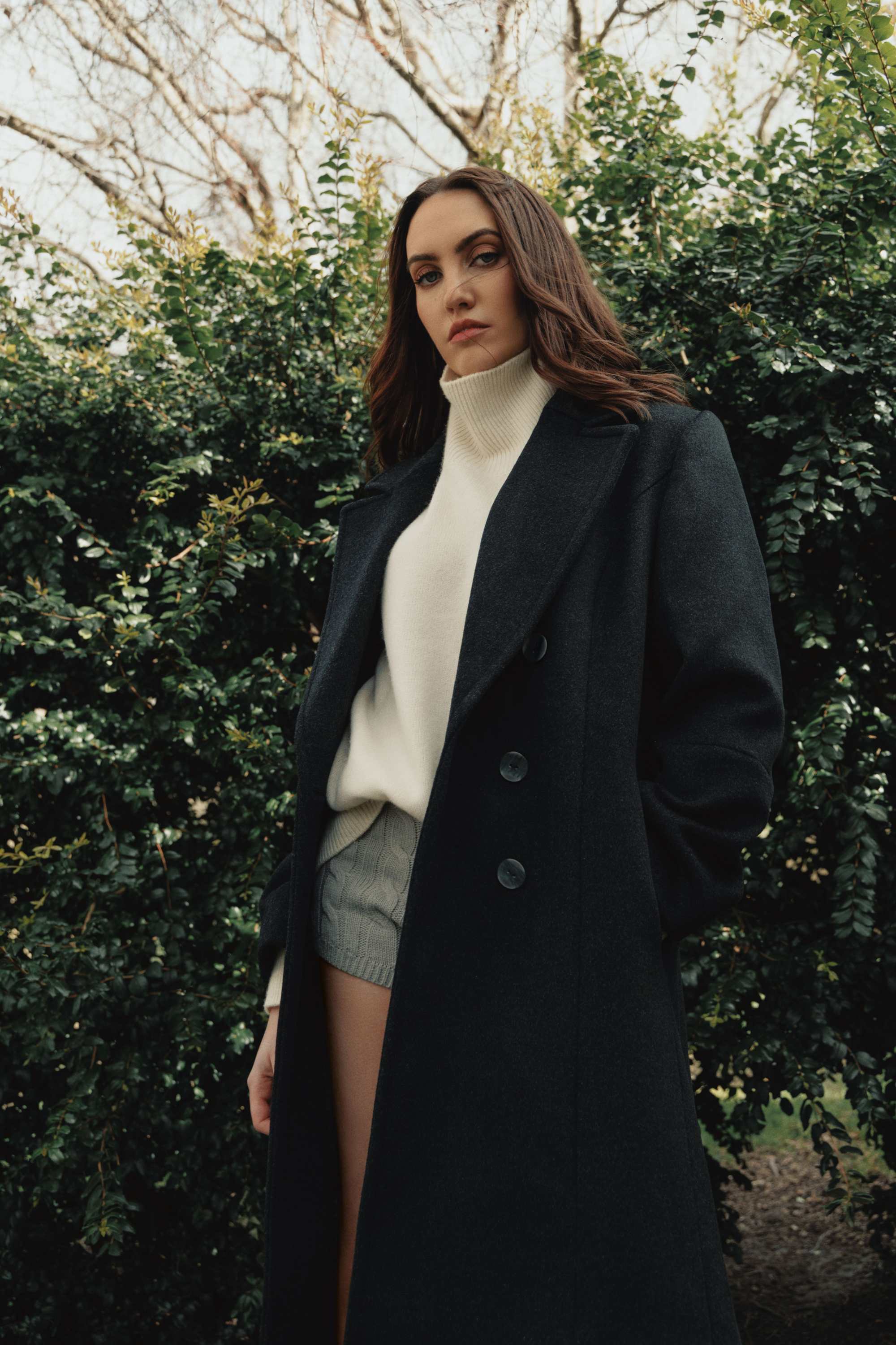 She is Daring wool cashmere coat