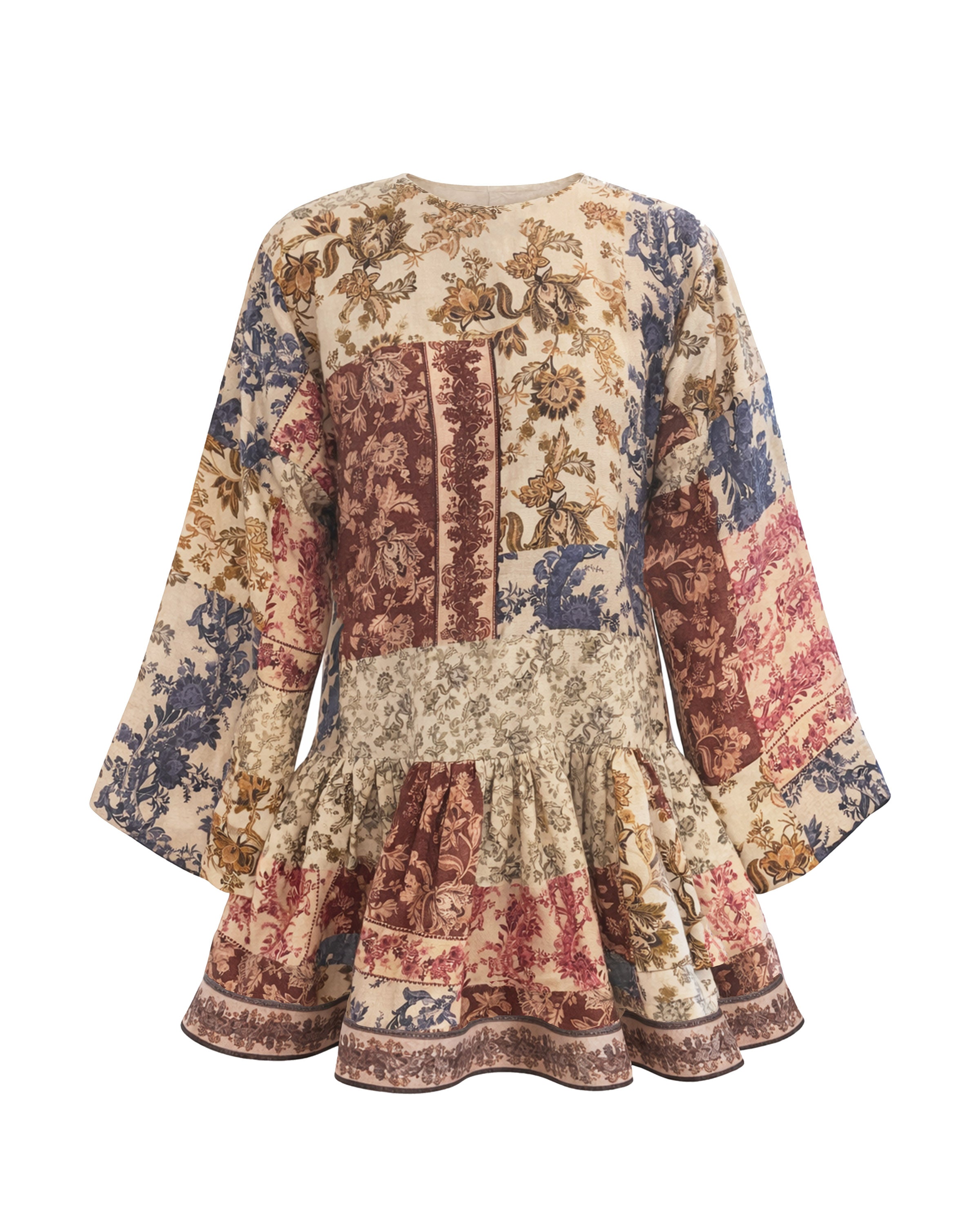 She is Intricate patchwork mini